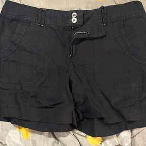 INC International Concepts High Waist Black Shorts